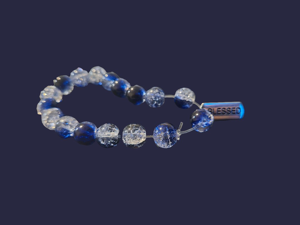 Charmed glass bracelets