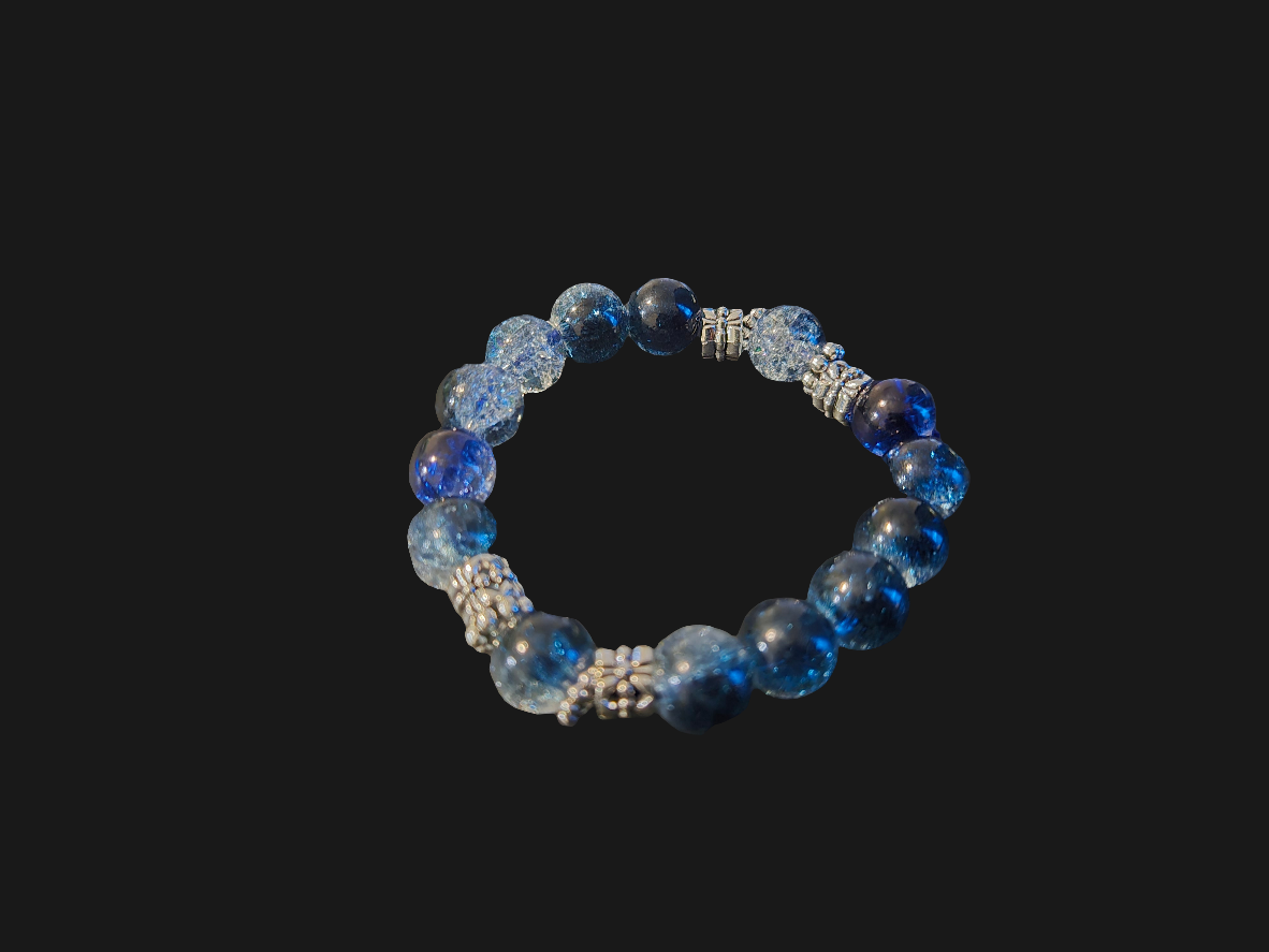 Charmed glass bracelets