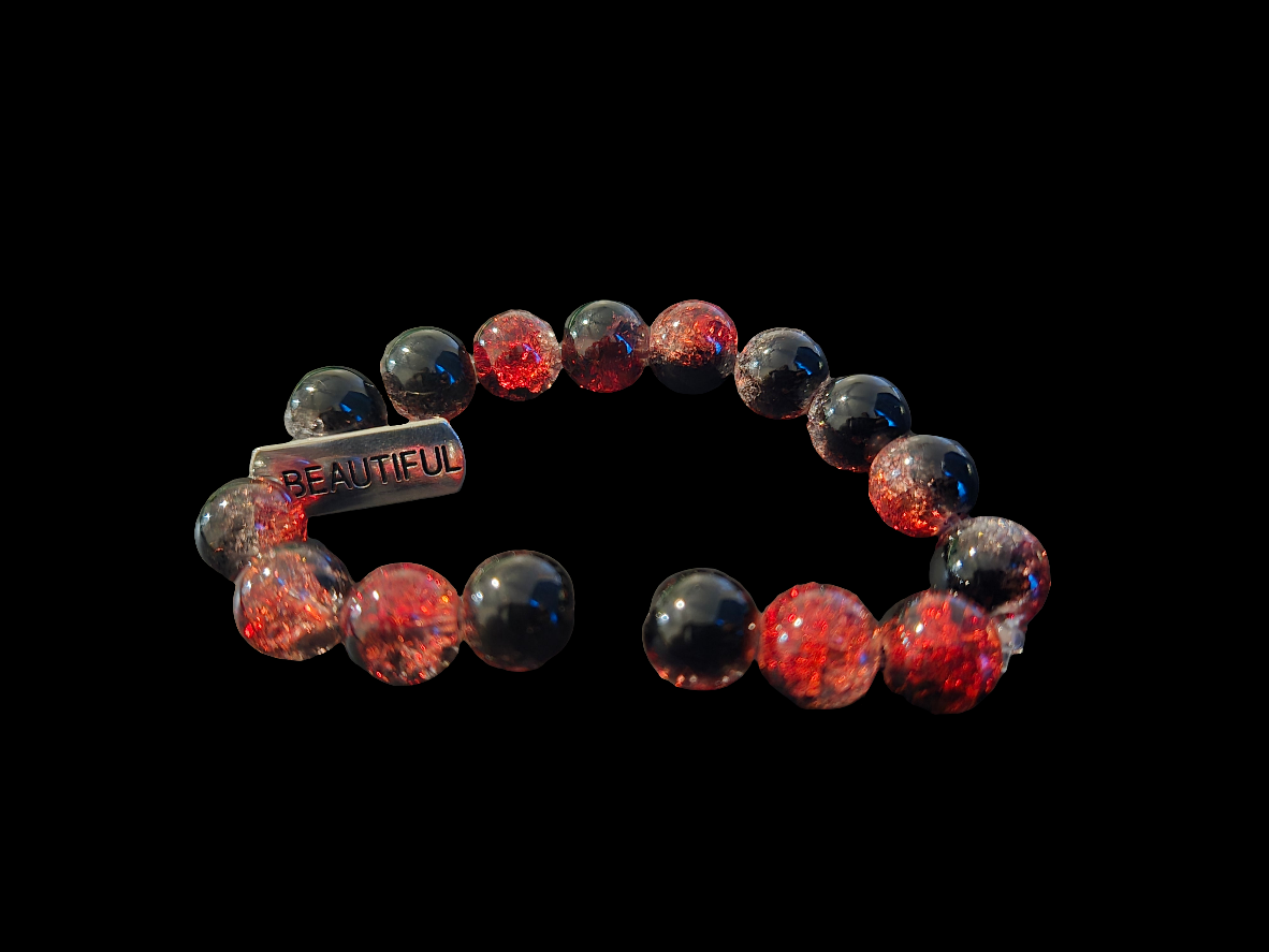 Charmed glass bracelets